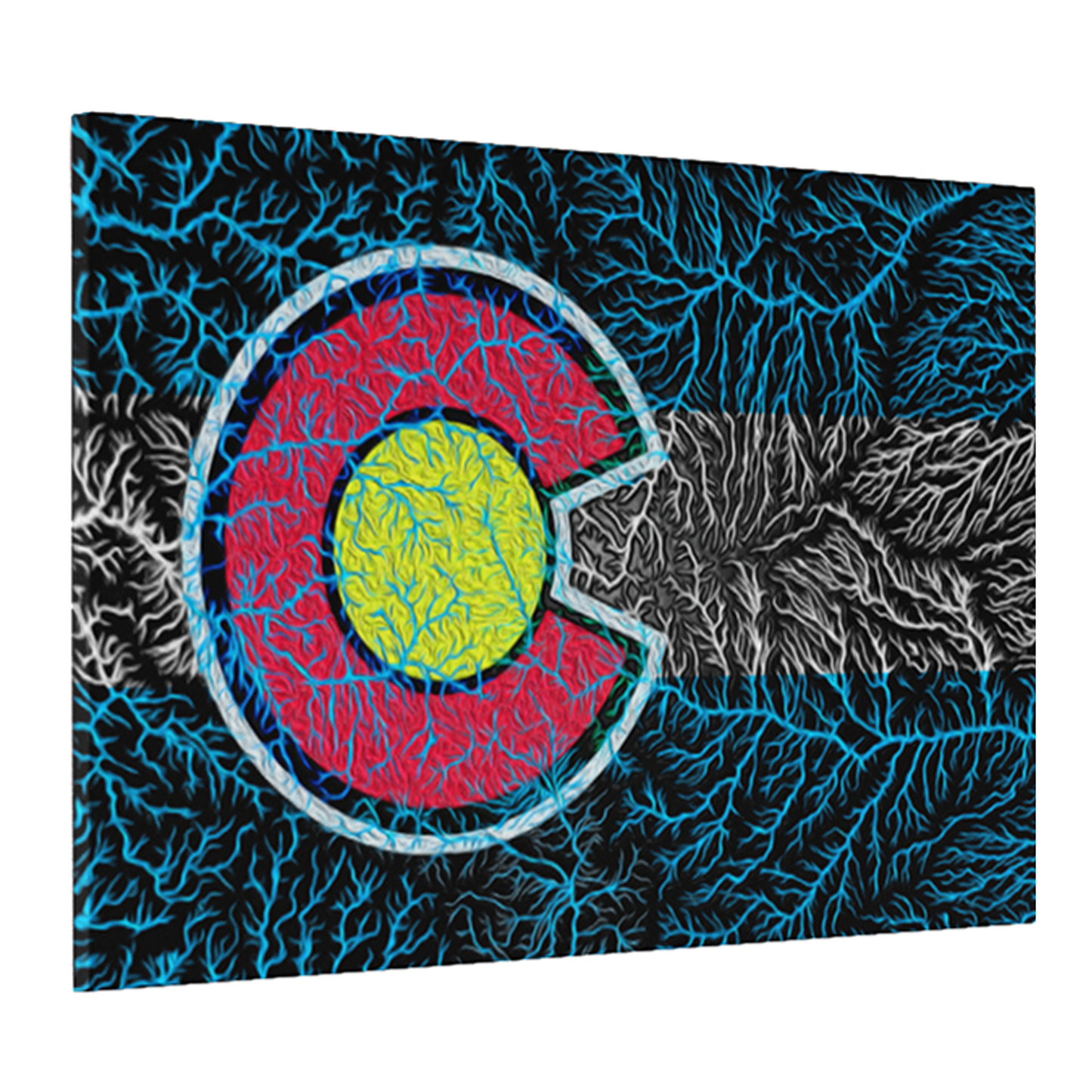 The Colorado Watersheds Canvas Wall Art by Headwater Canyon.  Colorado rivers.