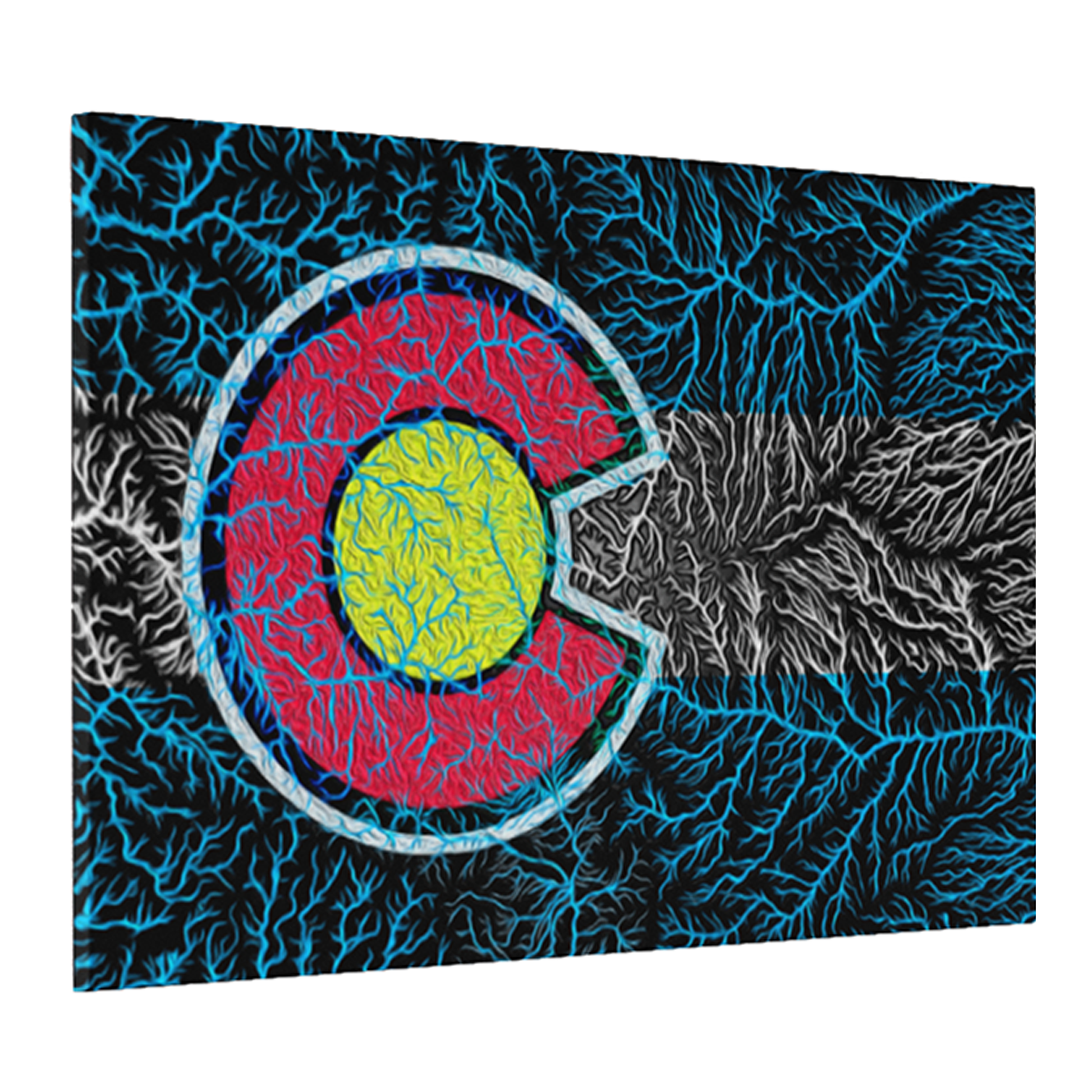 The Colorado Watersheds Canvas Wall Art by Headwater Canyon.  Colorado rivers.