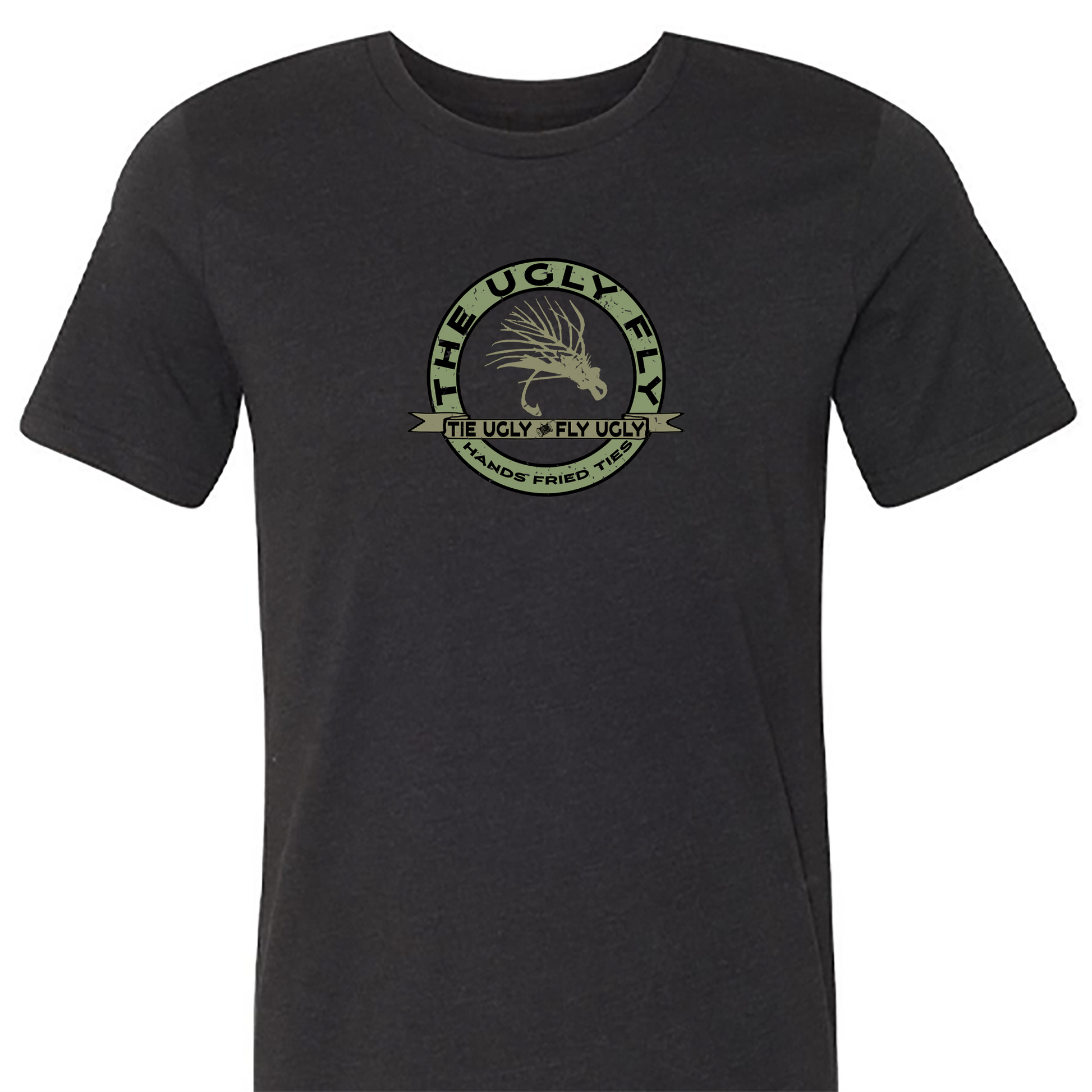 The Ugly fly tee shirt by Headwater Canyon.  Fly Tying t shirt.