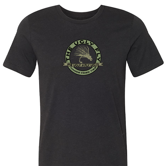 The Ugly fly tee shirt by Headwater Canyon.  Fly Tying t shirt.