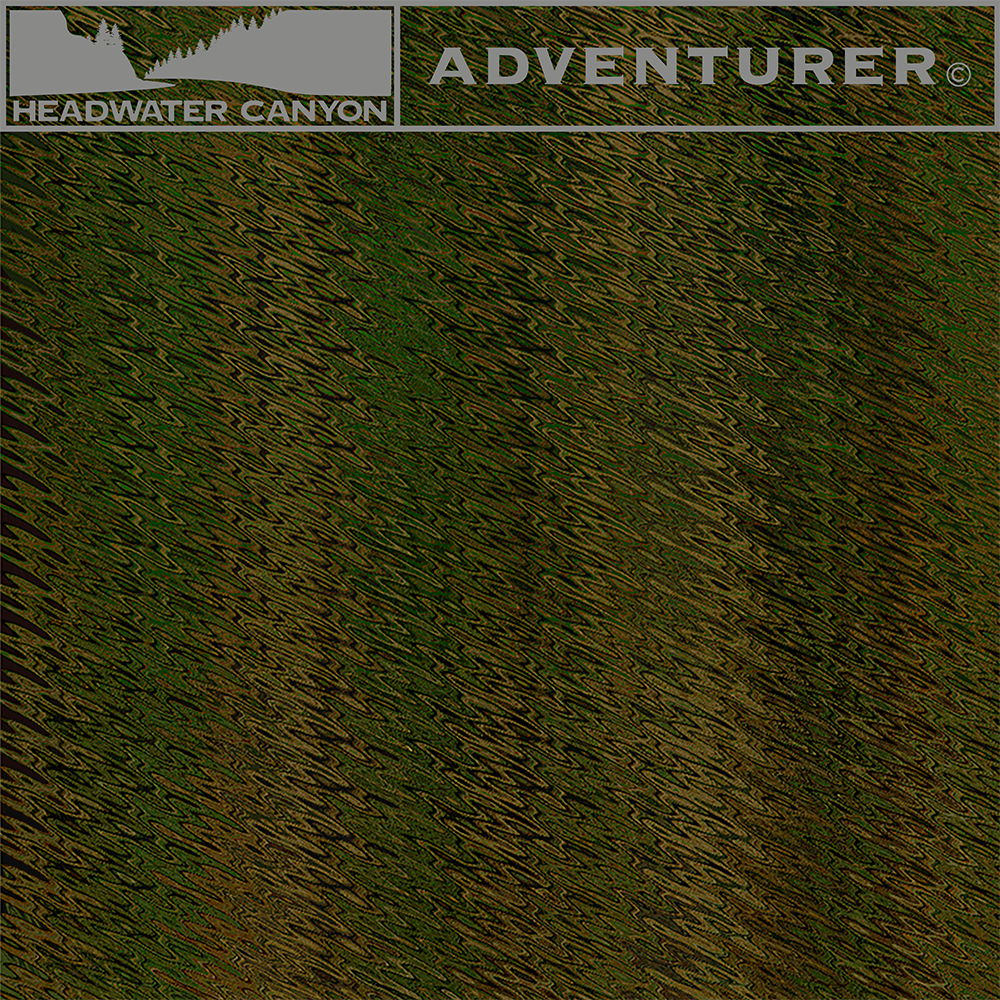 Close up pattern of the  Headwater Canyon Adventurer Sun Hoodie.  Performance USA made sun protection hooded shirt for fly fishing.